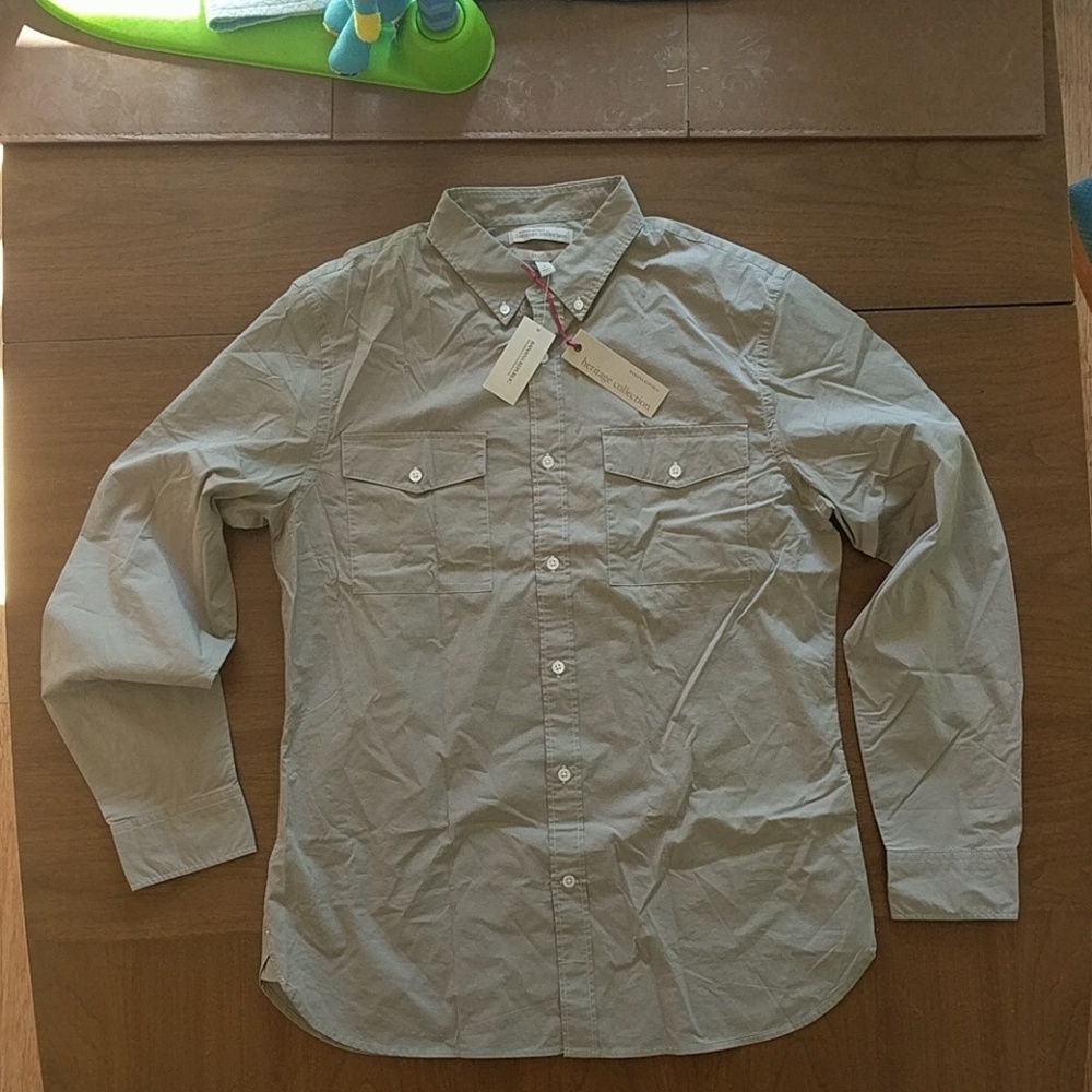 Banana Republic Button Down Shirt Large L BNWT